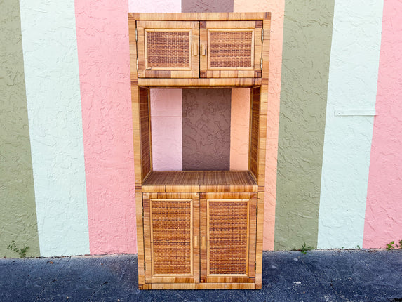 Island Style Rattan Cabinet