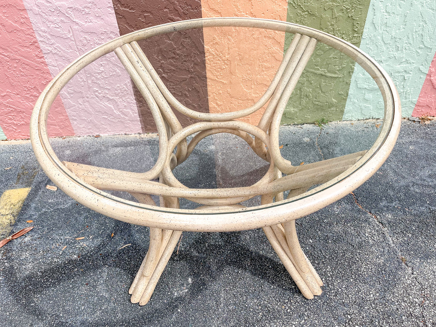 Brown Jordan Rattan Table and Chairs