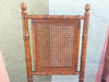 Set of Four Faux Bamboo and Cane Folding Chairs