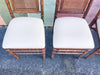 Set of Four Faux Bamboo and Cane Folding Chairs