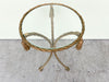 Hollywood Regency Brass Tassel Cocktail Table