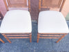 Set of Four Faux Bamboo and Cane Folding Chairs