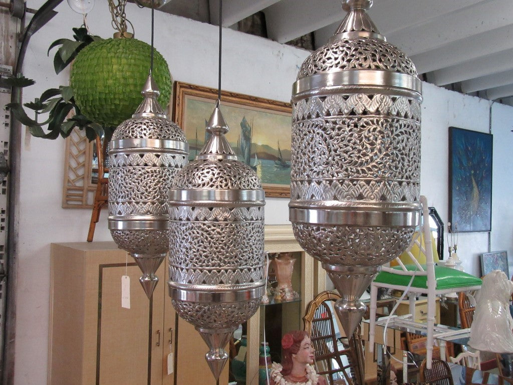 3 Intricate Marrakesh Moroccan Pendants