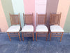 Set of Four Faux Bamboo and Cane Folding Chairs