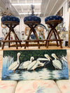 Charming Pelican Signed Painting