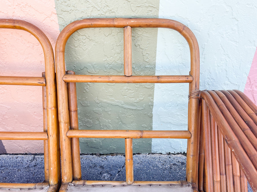 Frankl Style Rattan Loveseat