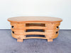 Oval Frankl Style Rattan Coffee Table