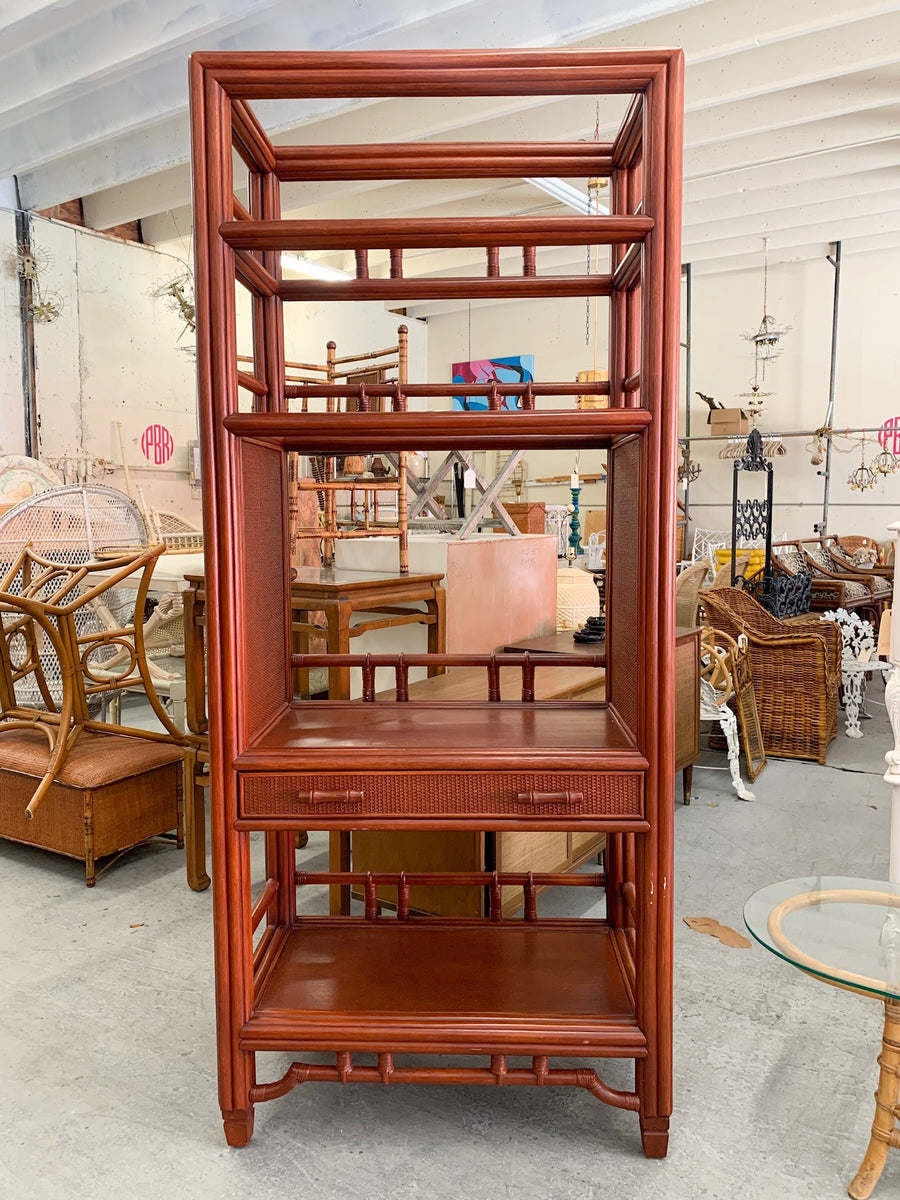 Ficks Reed Rattan Etagere