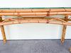 Old Florida Style Rattan Console