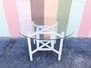 McGuire Style Painted Rattan Dining Table