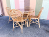 Island Chic Flip Top Rattan Game Table and Chairs