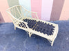 Butter Yellow Ficks Reed Rattan Chaise