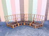 Four Part Curved Rattan Sofa
