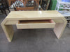 Lacquered Faux Goat Skin Console