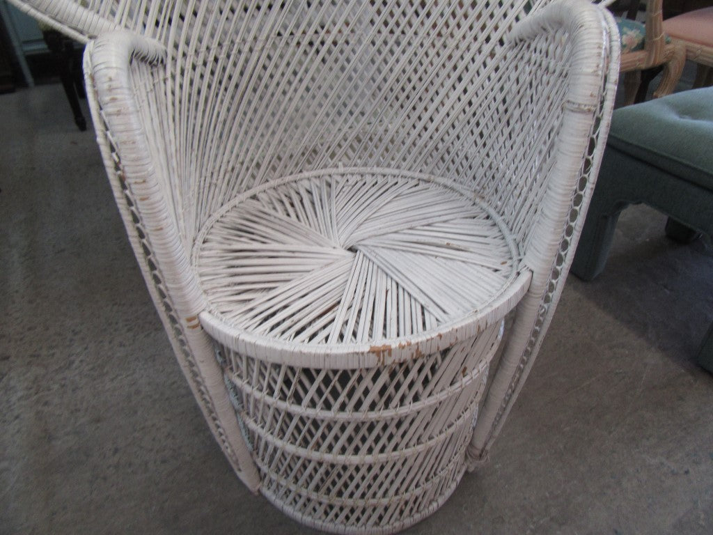 Rattan fan online chair