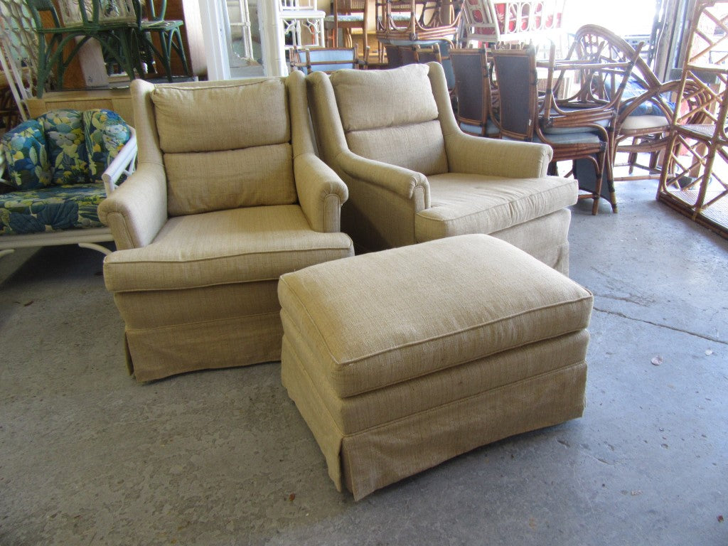 Upholstered Occasional Chairs & ottoman