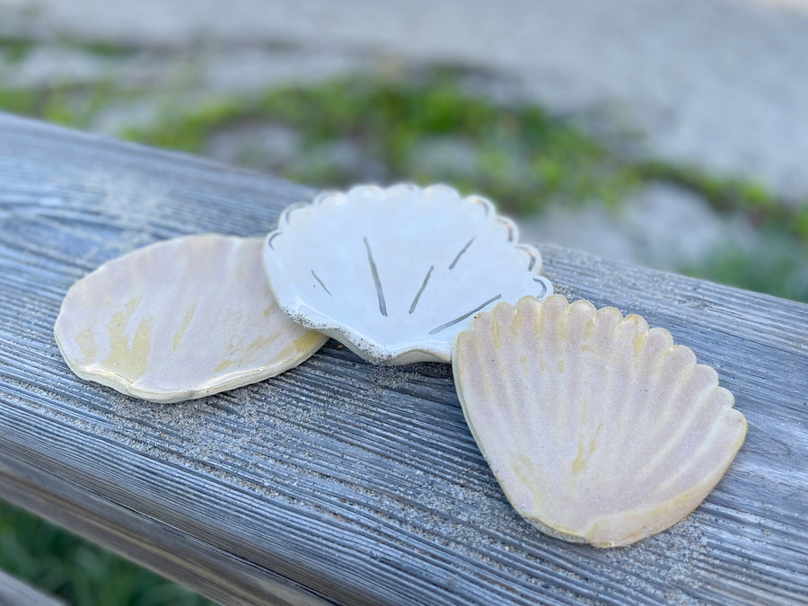 Avenue Pottery x PBR Shellegance Trinket Dish (White)