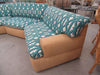 3 Piece Upholstered Seagrass Sectional