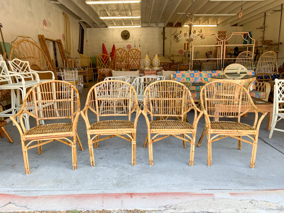 Pair of Island Style Rattan Chairs