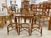 Island Style Rattan Game Table and Four Chairs