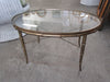 Petite Oval Faux Bamboo Table