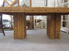 1970's Double Pedestal Bamboo Table