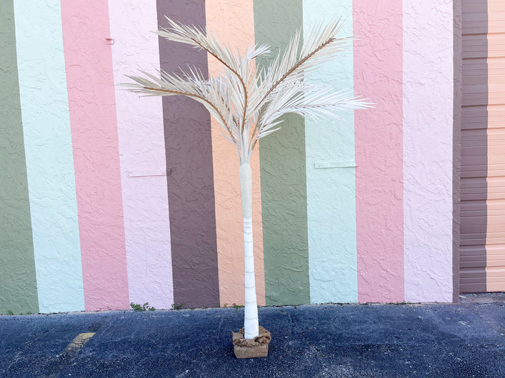 Seven Foot Canvas Palm Tree