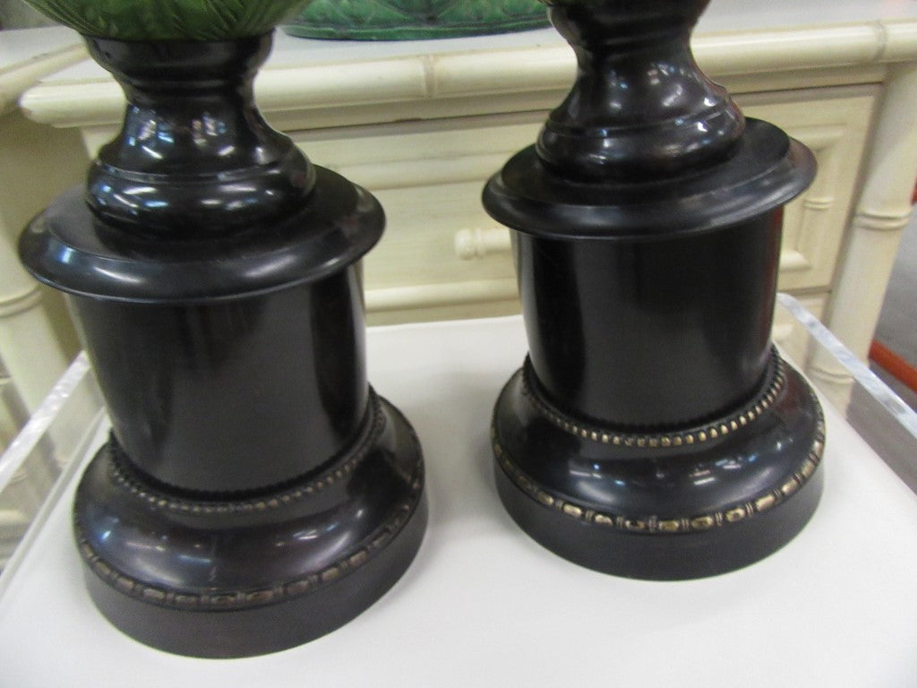 Pair of Acorn Finial Statues