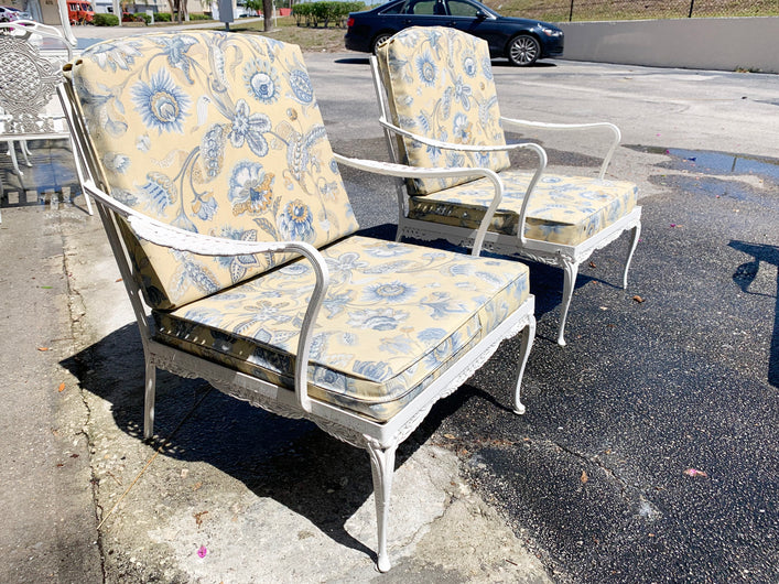 Pair of Palm Beach Chic Lounge Chairs