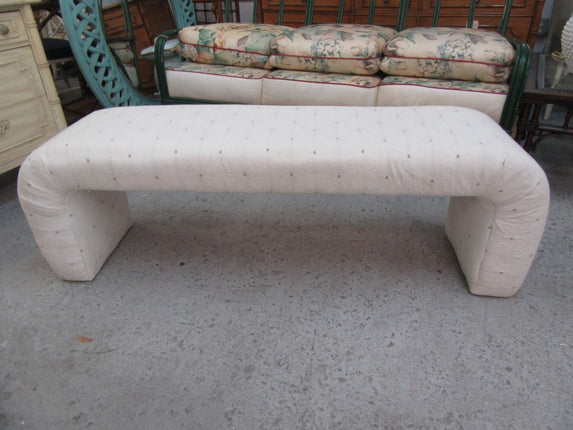 Upholstered Waterfall Bench