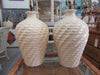 Pair of Harris 1988 Twisted Ceramic Lamps