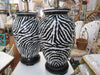 Pair of Zebra Pattern Lamps