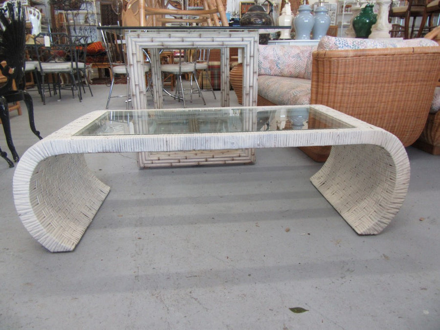 Woven Ming Style Wicker  Coffee Table