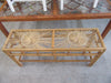 Medallion Style Bamboo Console