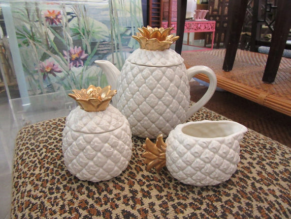 Ceramic Pineapple Tea Set