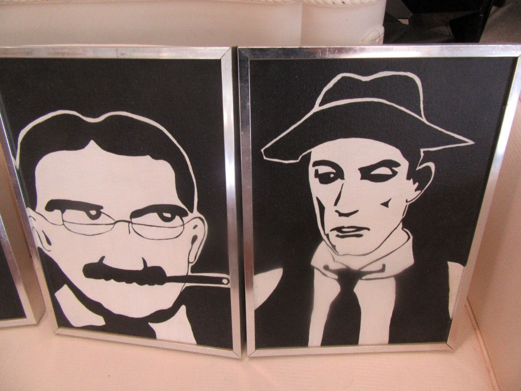 Set of 4 Celebrity Silk Screens