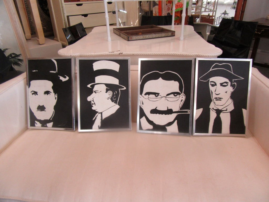 Set of 4 Celebrity Silk Screens