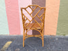 Pair of Italian Rattan Chippendale Chairs