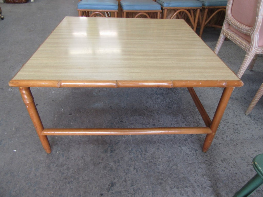 1950's Bamboo & Mica Coffee Table