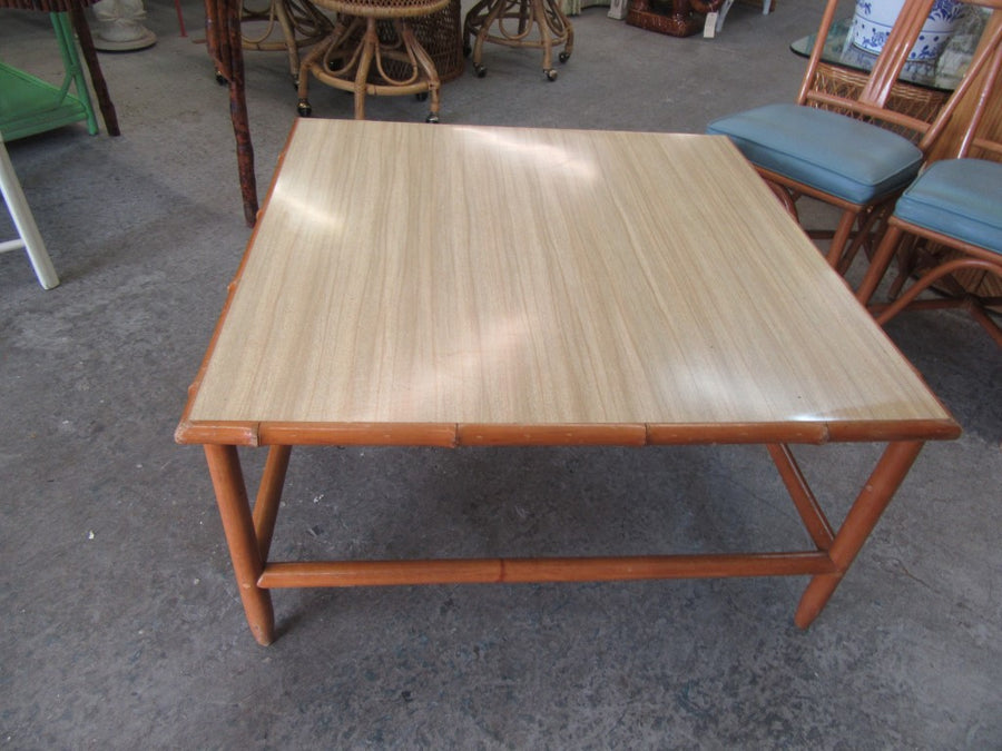 1950's Bamboo & Mica Coffee Table