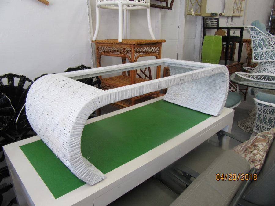 Woven Ming Style Wicker  Coffee Table