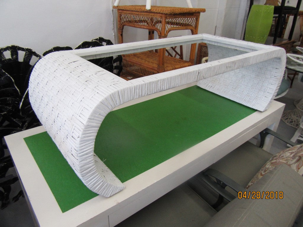 Woven Ming Style Wicker  Coffee Table