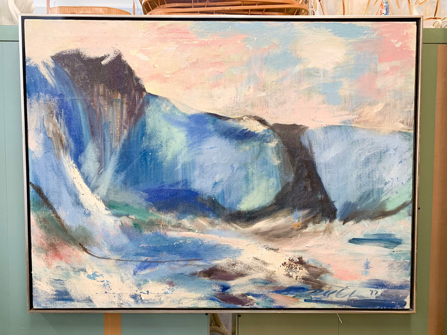 1977 Original Seascape on Board