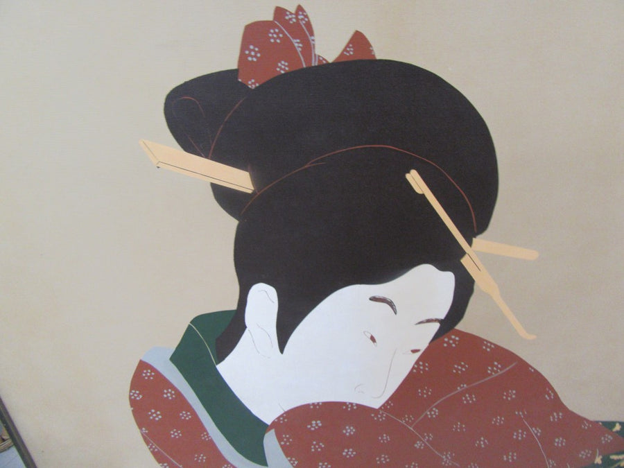 Japanese Giesha Girl Oil on Canvas