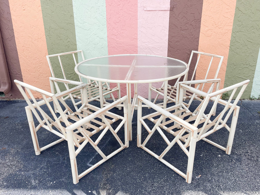 Metal Chippendale Outdoor Dining Set