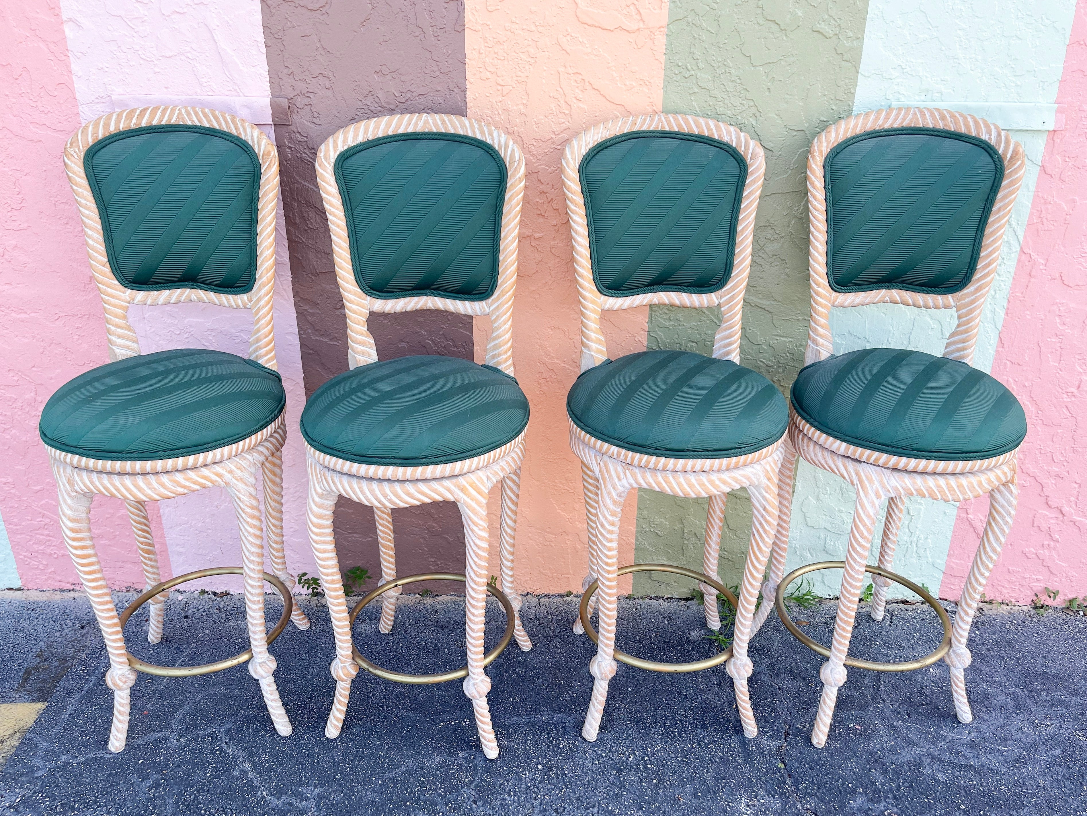 Rope back bar online stools