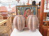 Pair of Woven Caged Island Style Lamps
