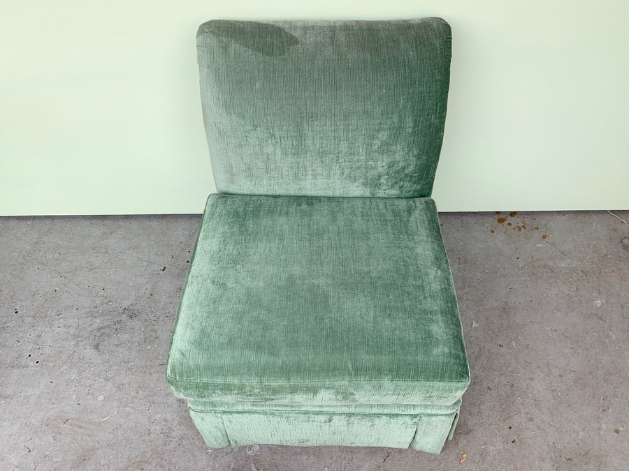 Pair of Henredon Seafoam Chairs
