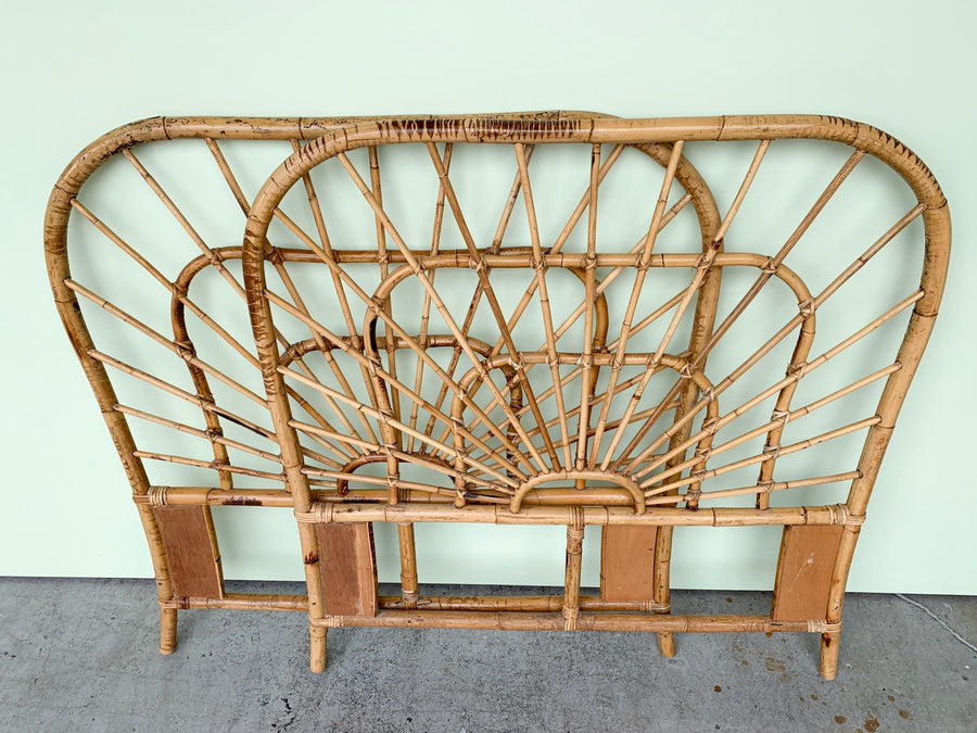 Pair of Sunshine Rattan Twin Headboards