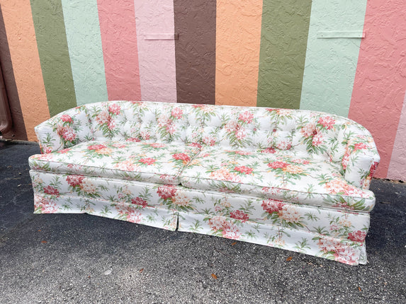 Granny Chic Tufted Sofa